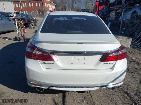 2017 Honda Accord Sedan Sport with VIN 1HGCR2F54HA181242, listed as a IAAI auction lot 41208770 with NaN miles. Bid and sale history available at carsss.com. Image 16.
