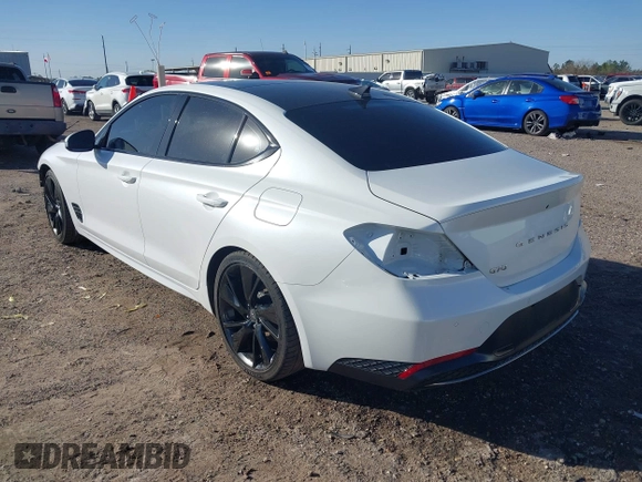 2023 Genesis G70 2.0T z VIN KMTG34TA1PU130245, wystawiony jako IAAI lot #41198085 z przebiegiem 21 483 mil mil oraz . Historia ofert i sprzedaży dostępna na DreamBid. Obrazek 3.