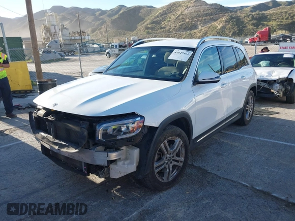 2020 Mercedes-Benz GLB with VIN W1N4M4GB2LW026128, listed as a IAAI auction lot 41847404 with 78,283 mi miles. Bid and sale history available at carsss.com. Image 23.