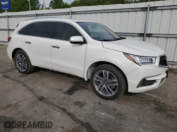 2019 Acura MDX Sport Hybrid w/Advance Pkg with VIN 5J8YD7H70KL001198, listed as a Copart auction lot 52866574 with 76,672 mi miles and Salvage Title. Bid and sale history available at carsss.com. Image 4.