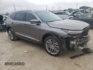 2023 Acura MDX w/Advance Package with VIN 5J8YE1H81PL016027, listed as a Copart auction lot 79716114 with 0 mi miles and Salvage Title. Bid and sale history available at carsss.com. Image 4.