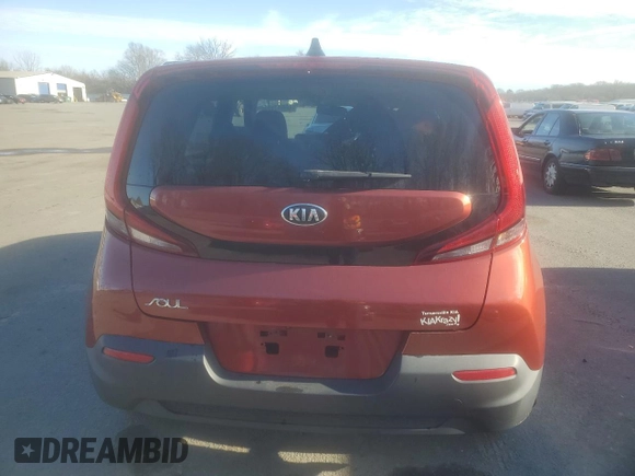2020 Kia Soul S with VIN KNDJ23AU8L7059682, listed as a Copart auction lot 86647124 with 91,186 mi miles and Salvage Title. Bid and sale history available at carsss.com. Image 6.