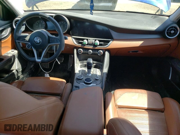 2018 Alfa Romeo Giulia Ti Sport with VIN ZARFAECN6J7583247, listed as a Copart auction lot 47470733 with 57,283 mi miles. Bid and sale history available at carsss.com. Image 8.