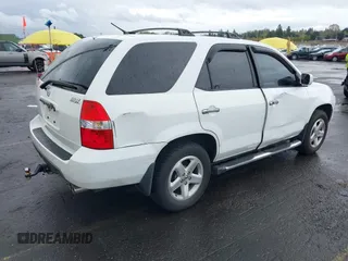 2002 Acura MDX with VIN 2HNYD18282H537033, listed as a IAAI auction lot 41965507 with Not Provided miles. Bid and sale history available at carsss.com. Image 4.