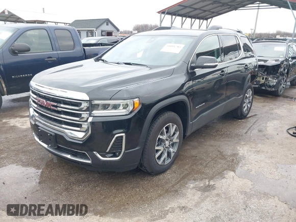 2023 GMC Acadia SLT with VIN 1GKKNML44PZ225872, listed as a IAAI auction lot 41091785 with 21,334 mi miles and . Bid and sale history available at carsss.com. Image 19.