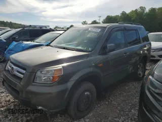 2007 Honda Pilot EX-L z VIN 2HKYF18567H518666, wystawiony jako Copart lot #56231045 z przebiegiem Nie podano mil oraz Szkoda całkowita • Salvage title. Historia ofert i sprzedaży dostępna na DreamBid. Obrazek 1.