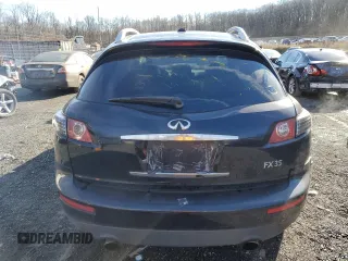 2006 Infiniti FX35 with VIN JNRAS08U86X100515, listed as a Copart auction lot 86855974 with 190,150 mi miles and Salvage Title. Bid and sale history available at carsss.com. Image 6.