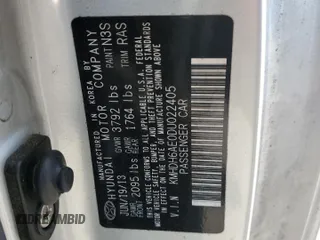2013 Hyundai Elantra Coupe GS PZEV with VIN KMHDH6AE0DU022405, listed as a Copart auction lot 76497474 with 64,249 mi miles and Salvage Title. Bid and sale history available at carsss.com. Image 12.