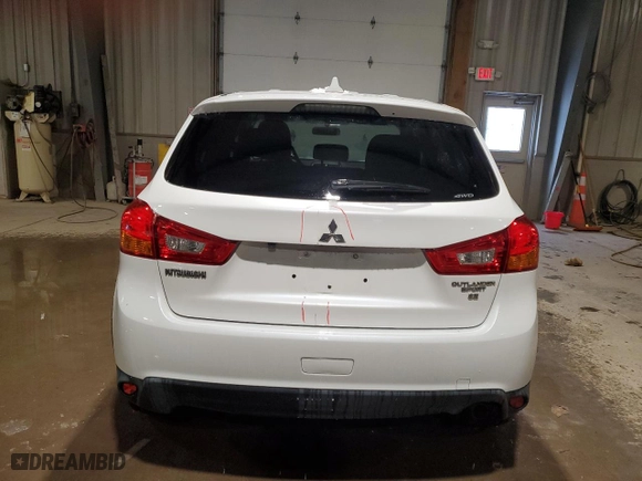 2017 Mitsubishi Outlander Sport SE 2.4 with VIN JA4AR3AW8HZ065940, listed as a Copart auction lot 45197095 with 110,584 mi miles and Salvage Title. Bid and sale history available at carsss.com. Image 6.