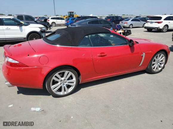 2007 Jaguar XK with VIN SAJWA44B375B11380, listed as a Copart auction lot 63809094 with 112,264 mi miles and Salvage Title. Bid and sale history available at carsss.com. Image 3.