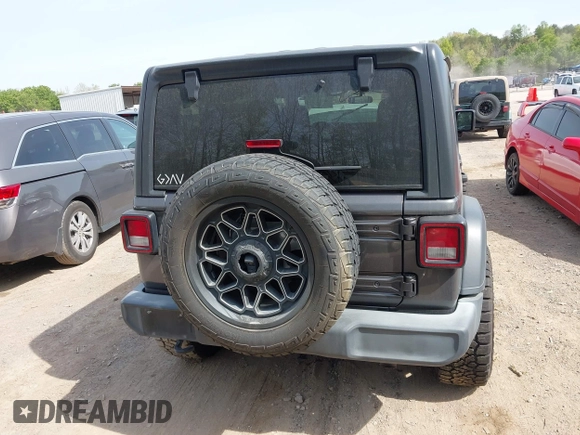 2019 Jeep Wrangler Unlimited Sport S with VIN 1C4HJXDG2KW516571, listed as a IAAI auction lot 42043223 with 58,131 mi miles and . Bid and sale history available at DreamBid. Image 16.