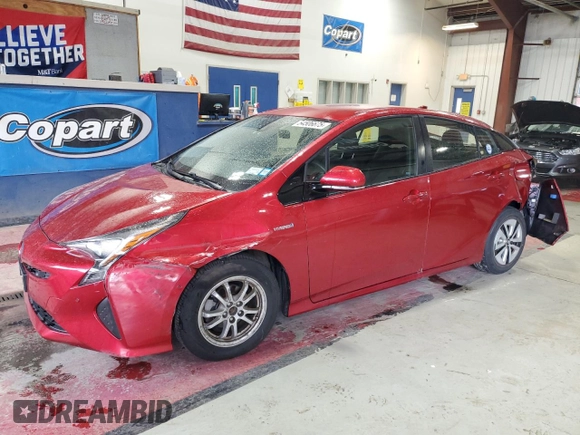 2017 Toyota Prius Two with VIN JTDKBRFU5H3567123, listed as a Copart auction lot 54506675 with 49,595 mi miles and Salvage Title. Bid and sale history available at carsss.com. Image 1.