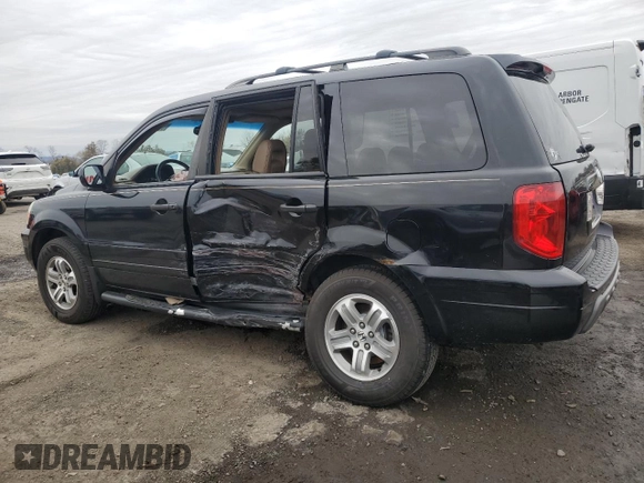 2005 Honda Pilot EX-L with VIN 2HKYF18545H520140, listed as a Copart auction lot 51583125 with 249,200 mi miles and Salvage Title. Bid and sale history available at carsss.com. Image 2.