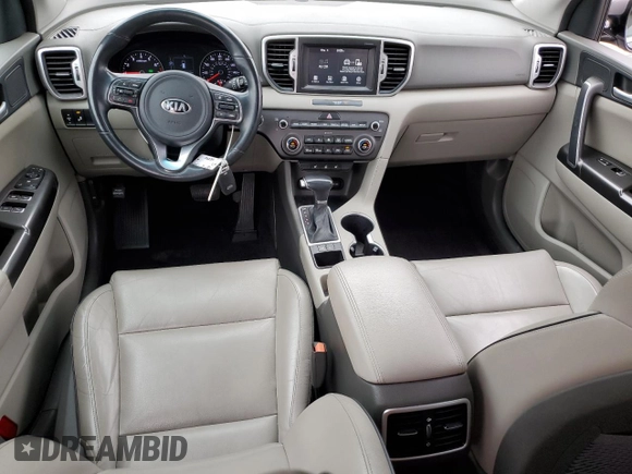 2017 Kia Sportage EX with VIN KNDPN3AC1H7160580, listed as a Copart auction lot 55949545 with 98,870 mi miles and Salvage title. Bid and sale history available at DreamBid. Image 8.
