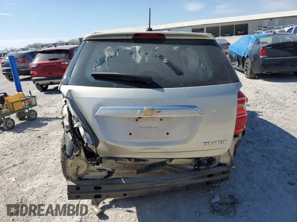2016 Chevrolet Equinox LS with VIN 2GNALBEK1G1162551, listed as a Copart auction lot 50716525 with 0 mi miles and Salvage Title. Bid and sale history available at carsss.com. Image 6.