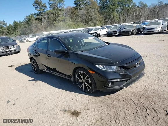 2021 Honda Civic Sedan Sport with VIN 2HGFC2F81MH532645, listed as a Copart auction lot 85493764 with 76,240 mi miles and Salvage Title. Bid and sale history available at carsss.com. Image 11.