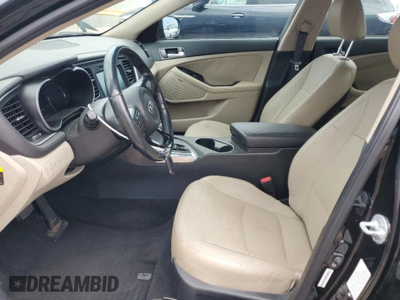 2014 Kia Optima EX with VIN KNAGN4AD0E5068864, listed as a Copart auction lot 64991005 with 125,108 mi miles and Salvage title. Bid and sale history available at DreamBid. Image 7.