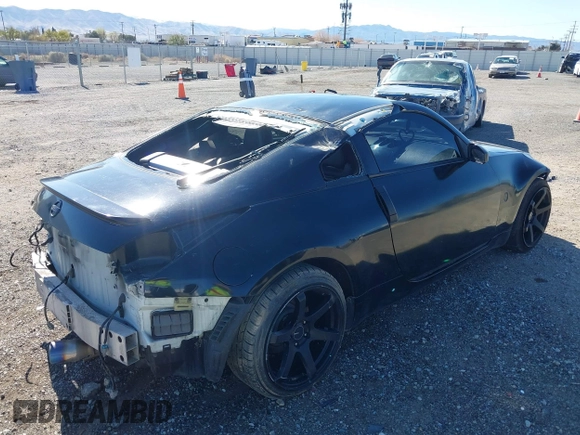 2004 Nissan 350Z Touring with VIN JN1AZ34D94M102990, listed as a IAAI auction lot 41830661 with 107,520 mi miles. Bid and sale history available at carsss.com. Image 4.