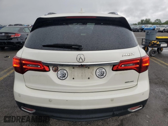 2014 Acura MDX Advance with VIN 5FRYD4H87EB027647, listed as a Copart auction lot 60404595 with 172,899 mi miles and Salvage title. Bid and sale history available at DreamBid. Image 6.