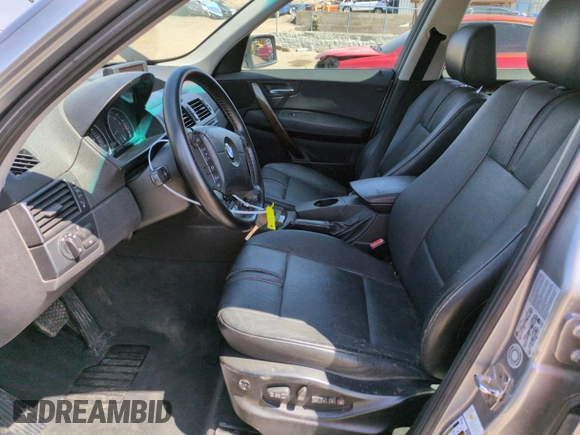 2006 BMW X3 3.0i with VIN WBXPA93466WG80206, listed as a Copart auction lot 52180515 with 120,626 mi miles and Salvage Title. Bid and sale history available at DreamBid. Image 7.
