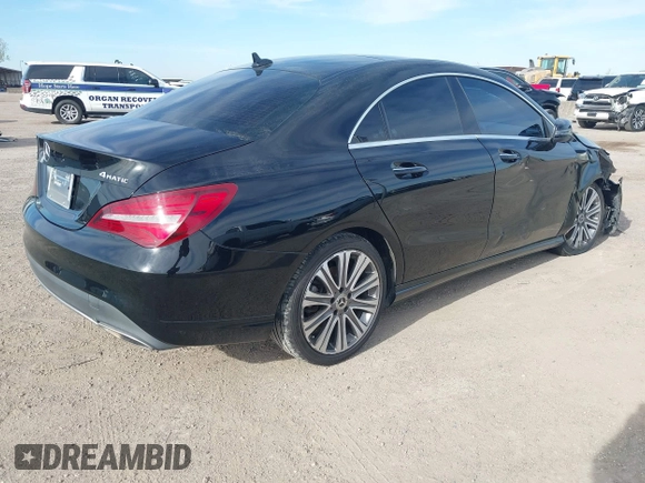 2019 Mercedes-Benz CLA 250 with VIN WDDSJ4GB4KN756480, listed as a IAAI auction lot 41301582 with 112,907 mi miles and . Bid and sale history available at DreamBid. Image 4.