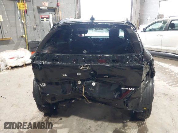 2024 Hyundai Kona Limited with VIN KM8HECA35RU097714, listed as a IAAI auction lot 40592804 with 6,971 mi miles. Bid and sale history available at carsss.com. Image 6.