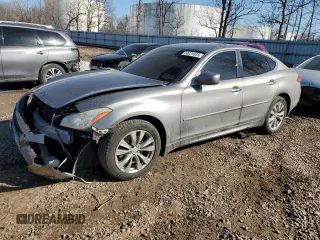 2012 Infiniti M37 with VIN JN1BY1ARXCM396099, listed as a Copart auction lot 50024685 with 124,780 mi miles and Salvage Title. Bid and sale history available at carsss.com. Image 1.