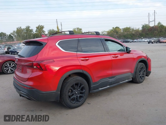 2022 Hyundai Santa Fe XRT with VIN 5NMS6DAJ9NH385619, listed as a IAAI auction lot 40580137 with 92,750 mi miles. Bid and sale history available at carsss.com. Image 4.
