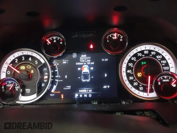 2018 Ram 1500 Big Horn with VIN 1C6RR7LM7JS282767, listed as a IAAI auction lot 41395423 with 143,088 mi miles. Bid and sale history available at carsss.com. Image 7.