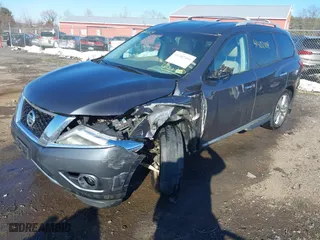 2013 Nissan Pathfinder SL with VIN 5N1AR2MM0DC606403, listed as a IAAI auction lot 41402104 with 128,644 mi miles. Bid and sale history available at carsss.com. Image 17.