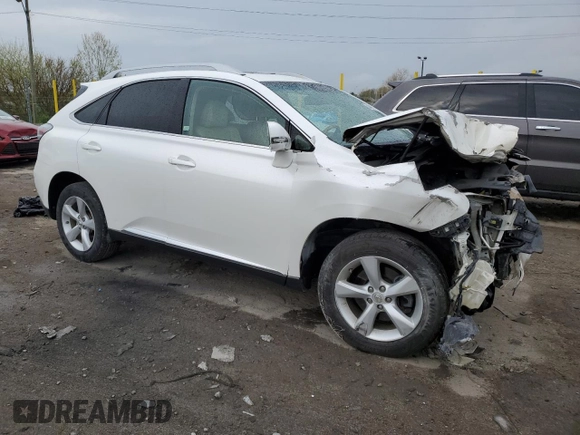 2012 Lexus RX 350 with VIN 2T2BK1BA8CC141614, listed as a Copart auction lot 54475895 with Not provided miles and Clean title. Bid and sale history available at DreamBid. Image 4.