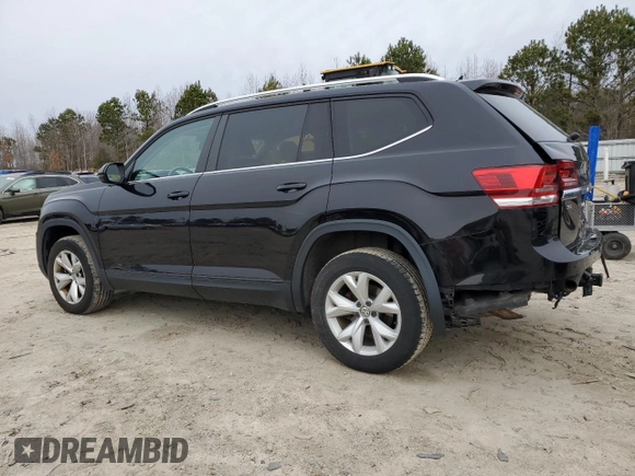 2019 Volkswagen Atlas SE with VIN 1V2LR2CA0KC505636, listed as a Copart auction lot 47648835 with 107,426 mi miles and Salvage title. Bid and sale history available at DreamBid. Image 2.