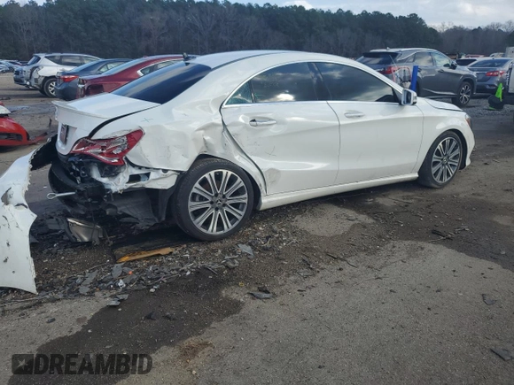 2018 Mercedes-Benz CLA with VIN WDDSJ4EB2JN641622, listed as a Copart auction lot 72875382 with 95,478 mi miles. Bid and sale history available at carsss.com. Image 3.