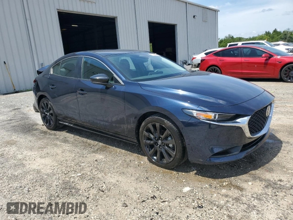 2024 Mazda 3 S Select Sport with VIN 3MZBPABM8RM434474, listed as a Copart auction lot 61492515 with 16,845 mi miles and Salvage title. Bid and sale history available at DreamBid. Image 4.