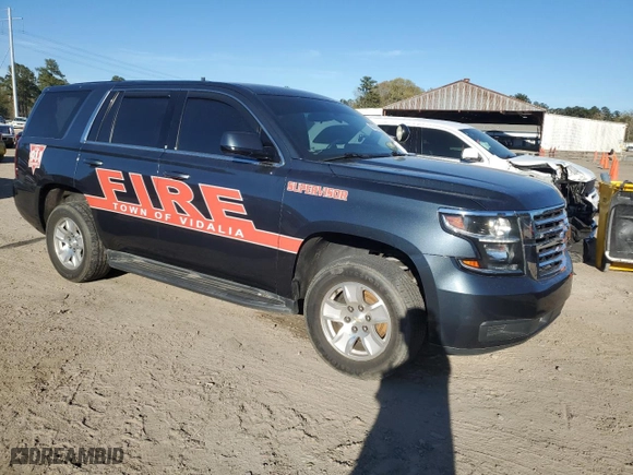2020 Chevrolet Tahoe Commercial with VIN 1GNSKDKC8LR234203, listed as a Copart auction lot 49444465 with 0 mi miles and Salvage Title. Bid and sale history available at carsss.com. Image 4.