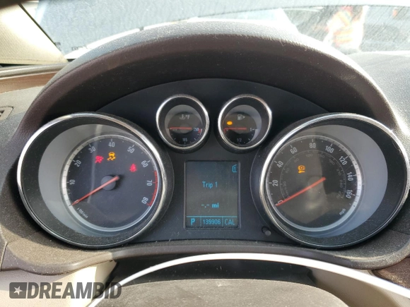 2011 Buick Regal CXL RL1 with VIN W04GN5EC2B1004266, listed as a Copart auction lot 60624725 with 139,906 mi miles and Salvage title. Bid and sale history available at DreamBid. Image 9.
