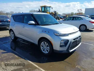2020 Kia Soul S with VIN KNDJ23AU2L7004287, listed as a IAAI auction lot 41812245 with 125,712 mi miles. Bid and sale history available at carsss.com. Image 1.
