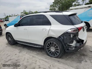 2022 Mercedes-Benz GLE with VIN 4JGFB4JB1NA666812, listed as a Copart auction lot 49994755 with 42,190 mi miles and Salvage Title. Bid and sale history available at carsss.com. Image 2.