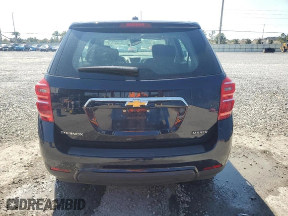 2017 Chevrolet Equinox LS with VIN 2GNALBEK5H1530800, listed as a Copart auction lot 52410655 with 107,724 mi miles and Salvage Title. Bid and sale history available at carsss.com. Image 6.
