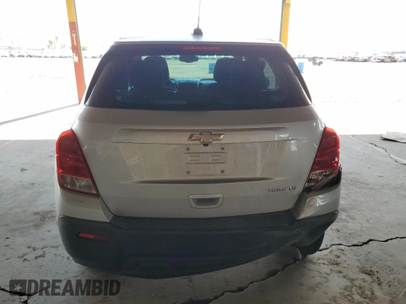 2015 Chevrolet Trax LS with VIN KL7CJKSB4FB256897, listed as a Copart auction lot 54090835 with 117,981 mi miles and Clean Title. Bid and sale history available at carsss.com. Image 6.