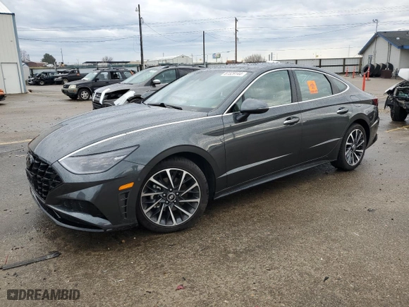 2023 Hyundai Sonata Limited with VIN KMHL34J21PA330421, listed as a Copart auction lot 87329144 with 15,023 mi miles and Salvage Title. Bid and sale history available at carsss.com. Image 1.