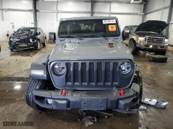 2019 Jeep Wrangler Unlimited Rubicon with VIN 1C4HJXFN9KW608711, listed as a Copart auction lot 48148115 with 75,988 mi miles and Salvage Title. Bid and sale history available at carsss.com. Image 5.