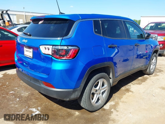 2023 Jeep Compass Sport with VIN 3C4NJDAN4PT557091, listed as a IAAI auction lot 42322265 with 8,742 mi miles and . Bid and sale history available at DreamBid. Image 4.