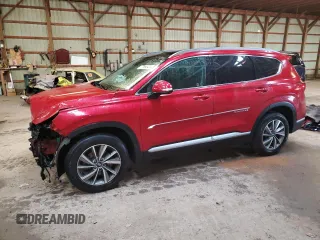 2019 Hyundai Santa Fe Preferred z VIN 5NMS3CAA6KH051076, wystawiony jako Copart lot #77690424 z przebiegiem 89 006 mil mil oraz Szkoda całkowita • Salvage title. Historia ofert i sprzedaży dostępna na DreamBid. Obrazek 1.