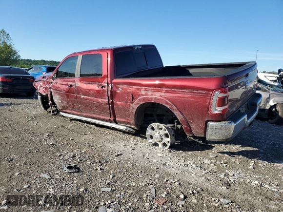 2022 Ram 2500 Laramie with VIN 3C6UR5FLXNG214915, listed as a Copart auction lot 57087055 with 20,588 mi miles and Salvage title. Bid and sale history available at DreamBid. Image 2.