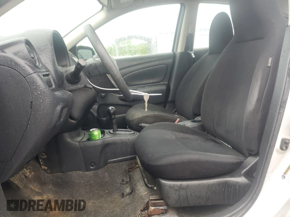 2015 Nissan Versa SV with VIN 3N1CN7AP5FL807681, listed as a Copart auction lot 53857695 with 124,508 mi miles and Salvage Title. Bid and sale history available at carsss.com. Image 7.