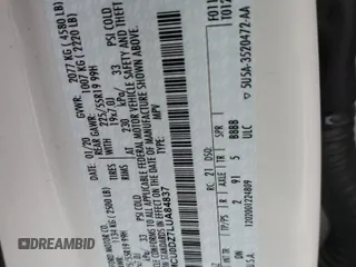 2020 Ford Escape Titanium Hybrid с VIN 1FMCU0DZ7LUA84837, выставлен на аукционе Copart как лот 59442955 с пробегом 53 258 миль миль и Списание • Salvage title. История ставок и продаж доступна на DreamBid. Изображение 13.