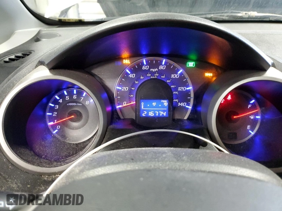 2011 Honda Fit Sport with VIN JHMGE8H54BC017401, listed as a Copart auction lot 55664275 with 216,774 mi miles and Non Repairable. Bid and sale history available at DreamBid. Image 9.