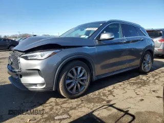 2021 Infiniti QX50 LUXE with VIN 3PCAJ5BB2MF101156, listed as a Copart auction lot 43152655 with 89,391 mi miles and Salvage Title. Bid and sale history available at carsss.com. Image 1.
