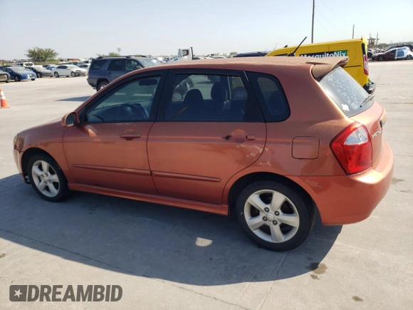 2009 Kia Spectra with VIN KNAFE241095024628, listed as a Copart auction lot 75122314 with 82,387 mi miles and Clean Title. Bid and sale history available at carsss.com. Image 2.